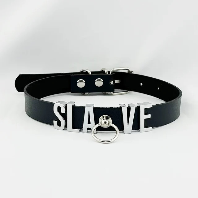Collar BDSM Gift Pu Leather Custom Choker Necklace Punk DIY Chocker Party N7