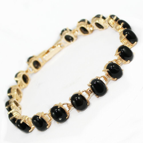 Vintage Natural Jade Bracelet Women 18K Gold Plated Fashion Bangle Jewelry Gifts