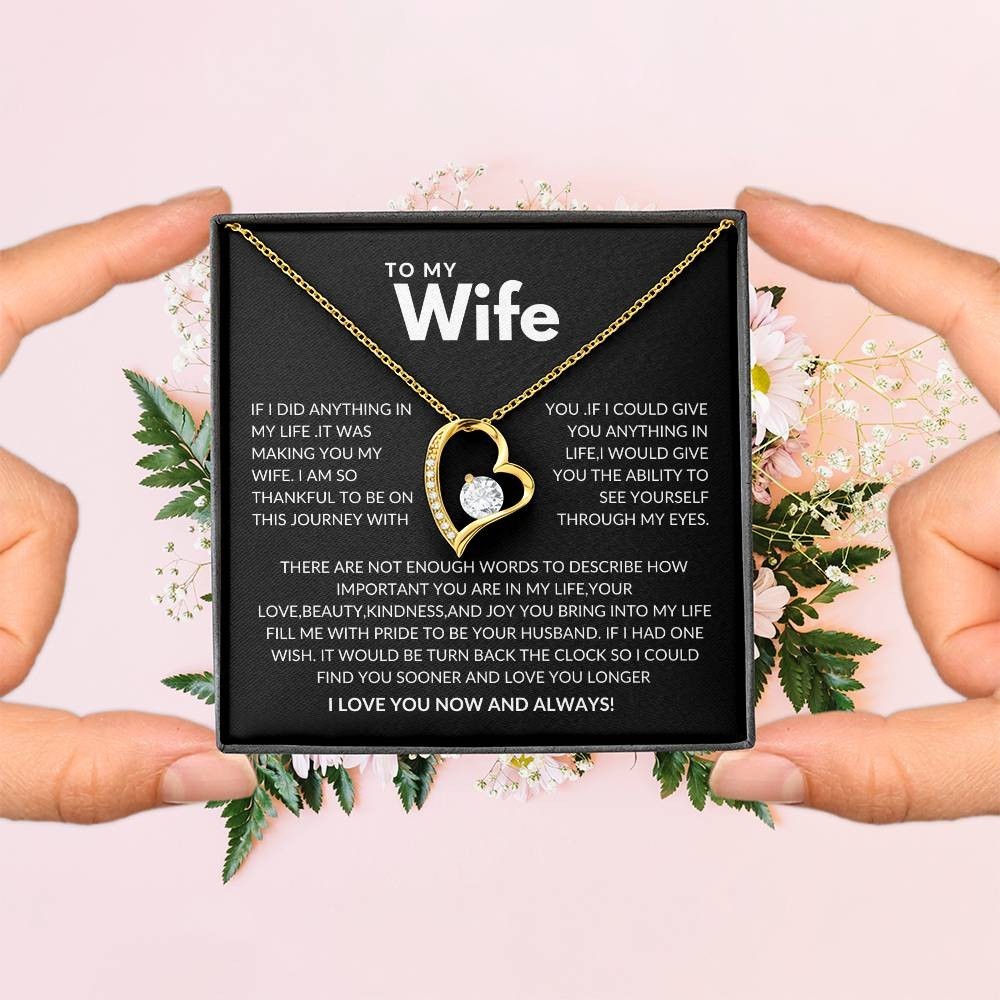 To My Wife Necklace, Gift For Wife, Anniversary Gift For Wife, Necklace For Wife