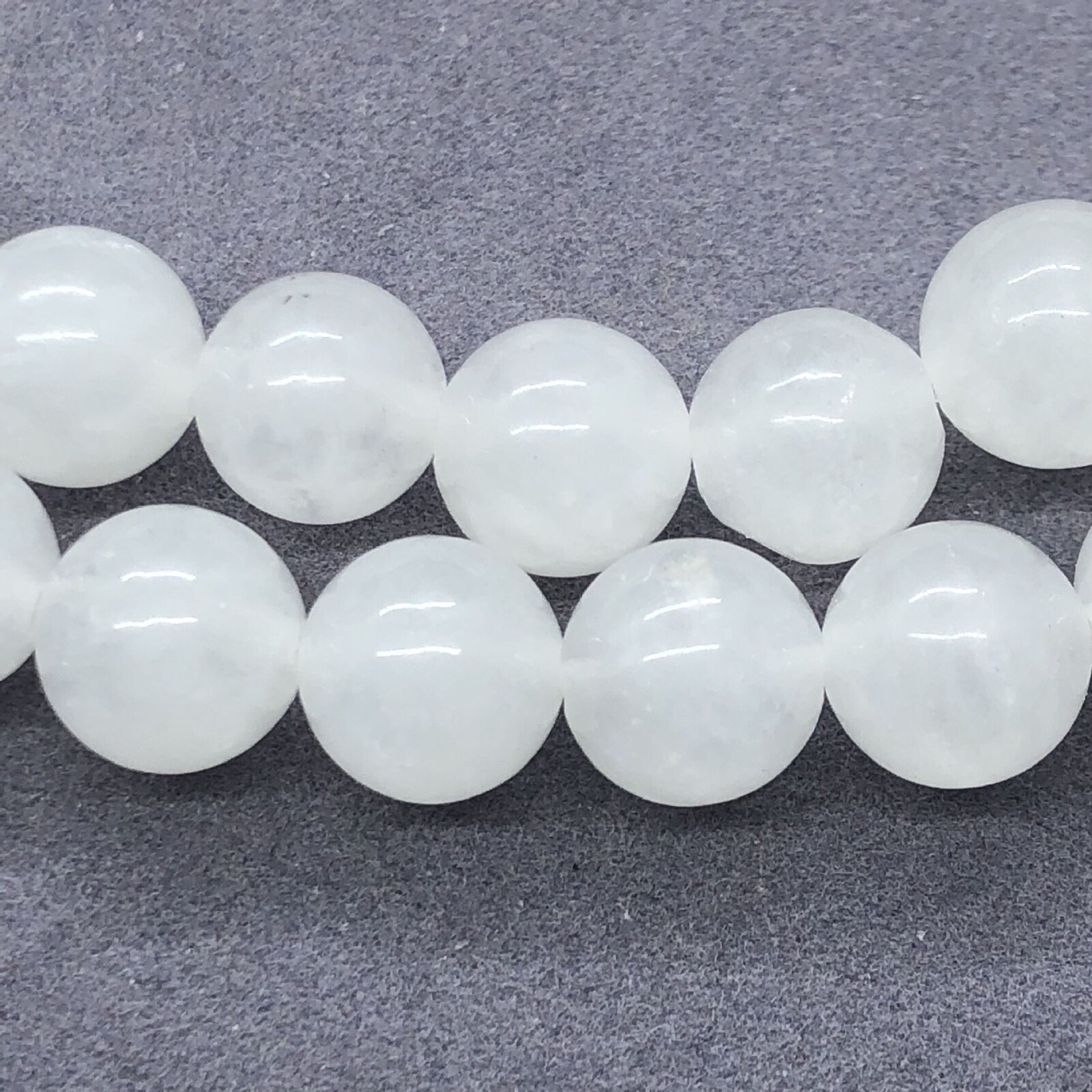 Natural White Chalcedony Bracelet Stone Bead Chakra Heal Gift 6/8/10/12 mm
