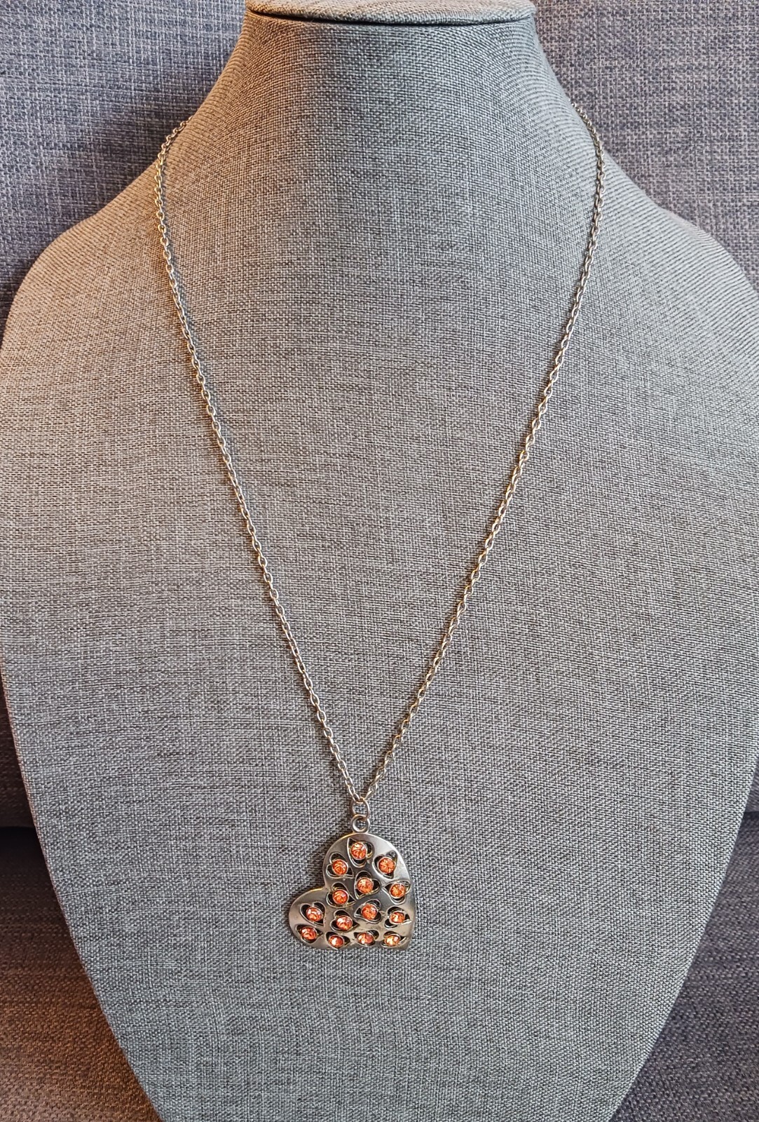 2 BIG HEART Necklaces! Very good to Excellent condition