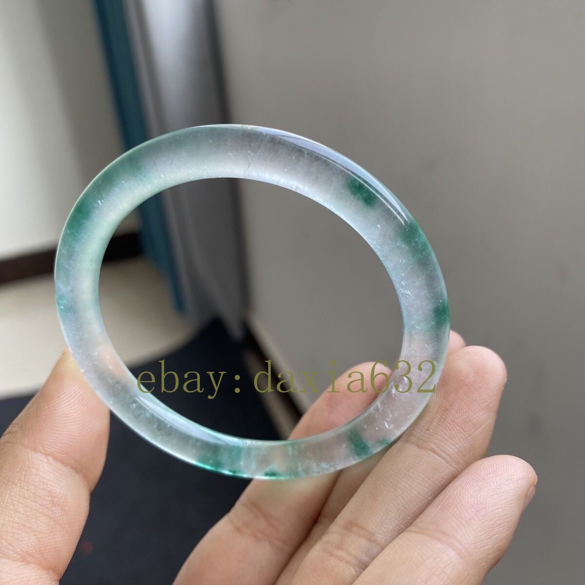 Certificate Natural Burmese emerald bracelet with floating blue flower bracelet