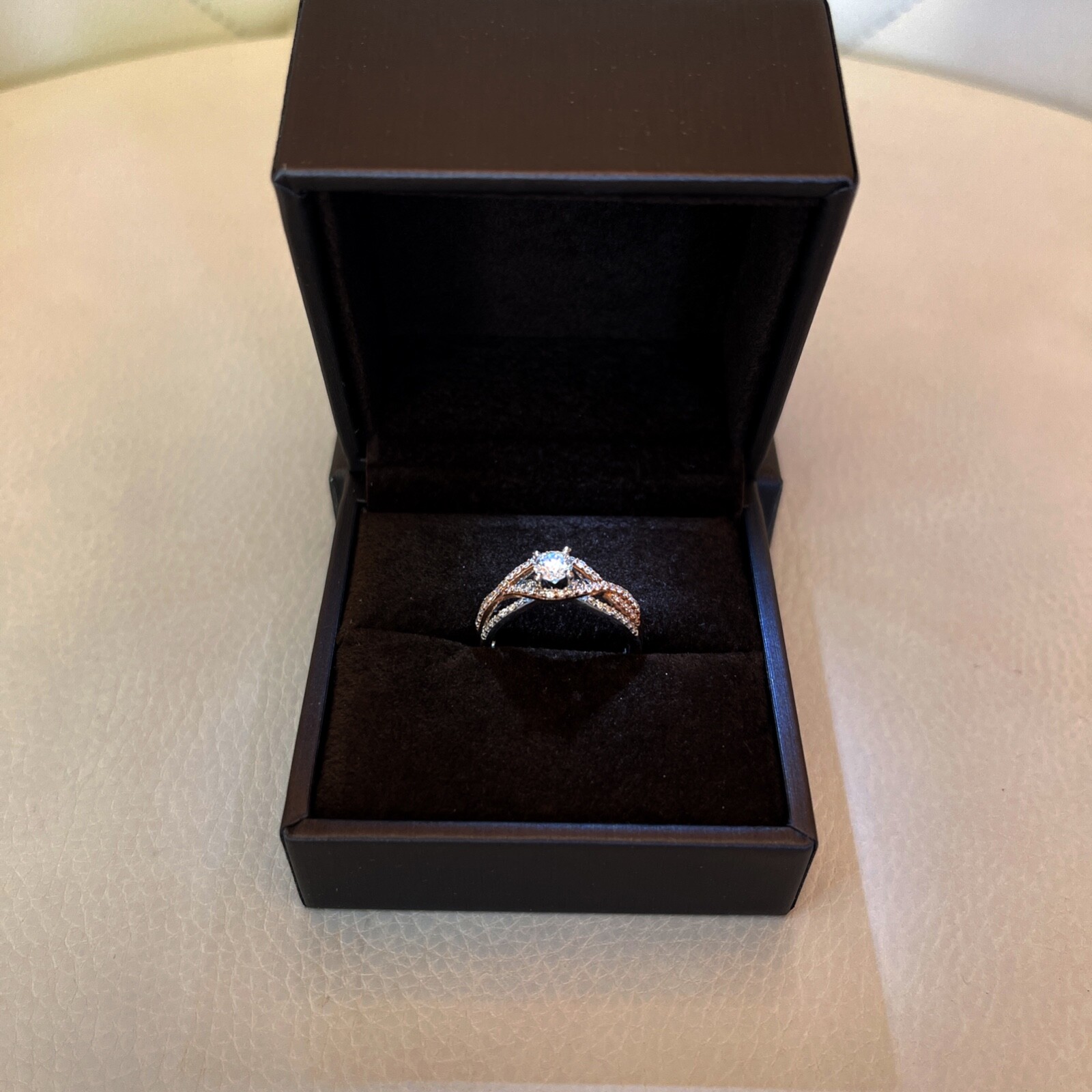 0.97 TCW Diamond Wedding Anniversary Ring 14k Gold 100% Natural F SI1