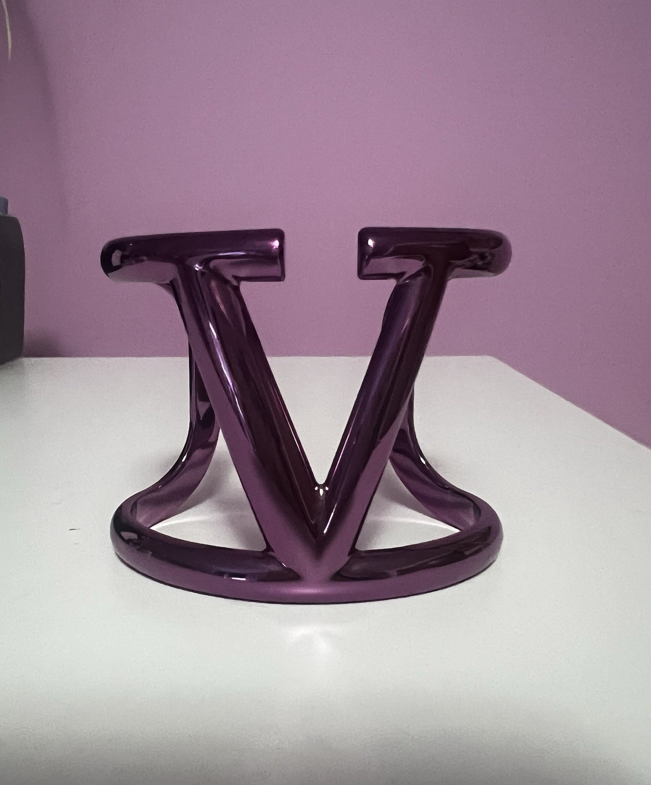 Valentino Garavani V Logo Purple Bracelet NWT