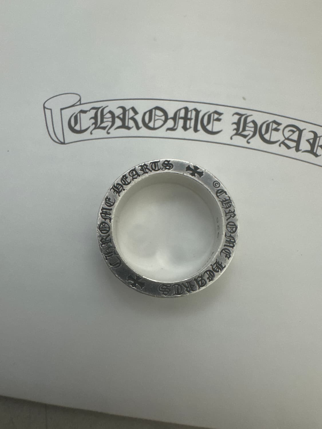 Chrome Hearts FXXK YOU RING 6mm US7