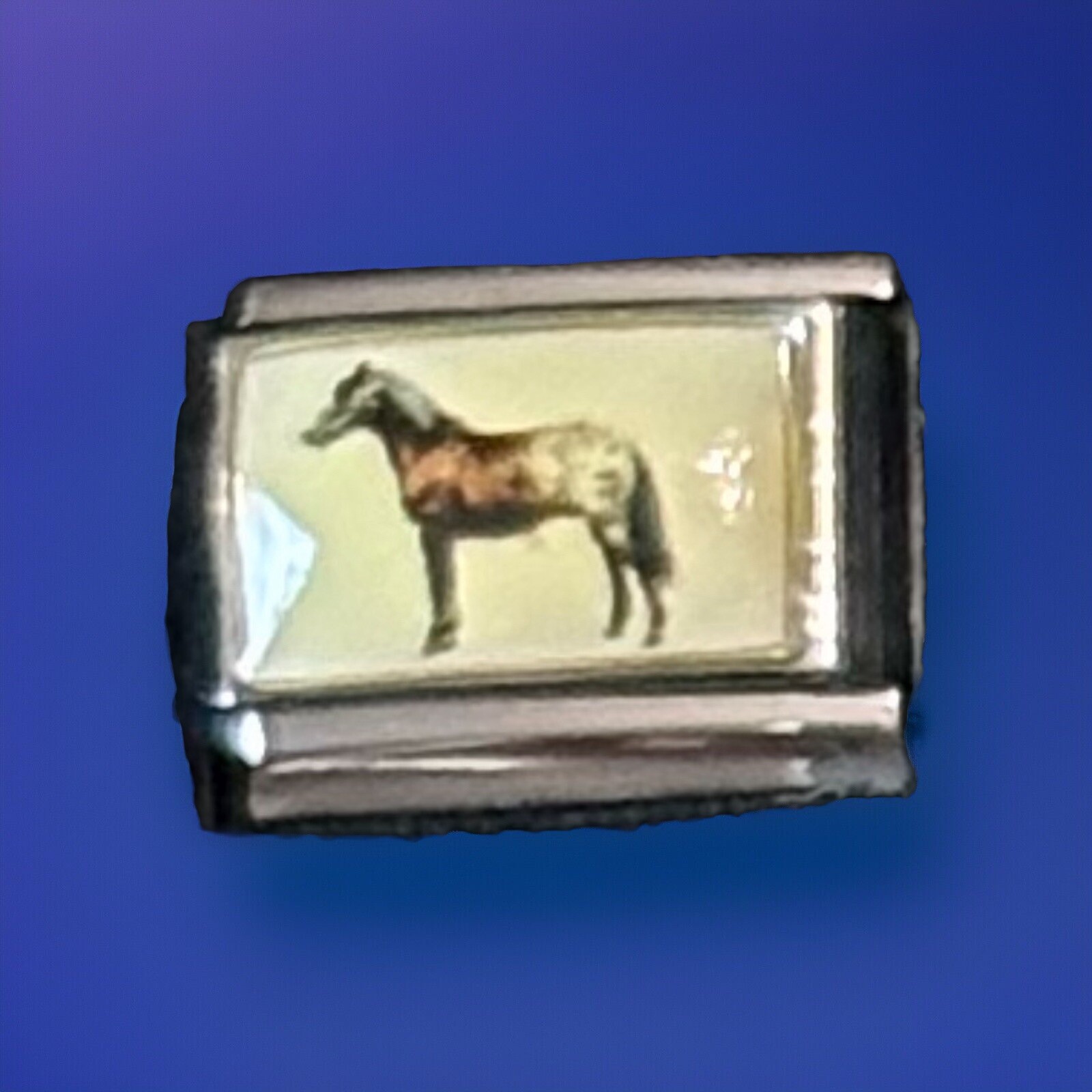 Horse Wholesale Italian Charm Photo Enamel Link 9MM K2016 – 2 Style A