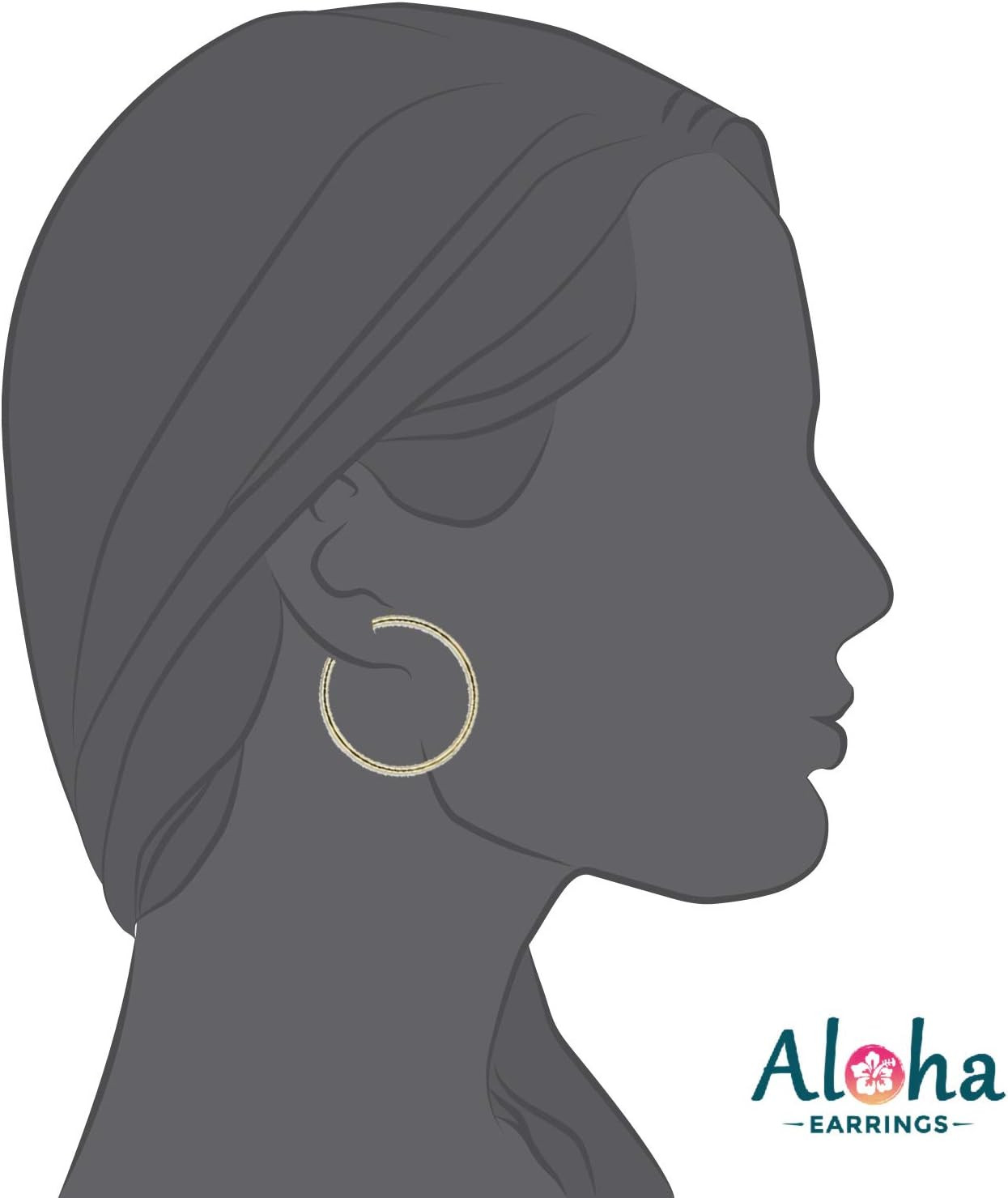 Clip on Spring Hoop Earrings for Non-Pierced Ears