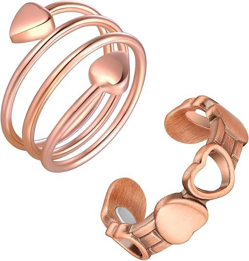Anillos Magnéticos de Cobre para Mujer, 99.99% Puro, Regalo de Joyería