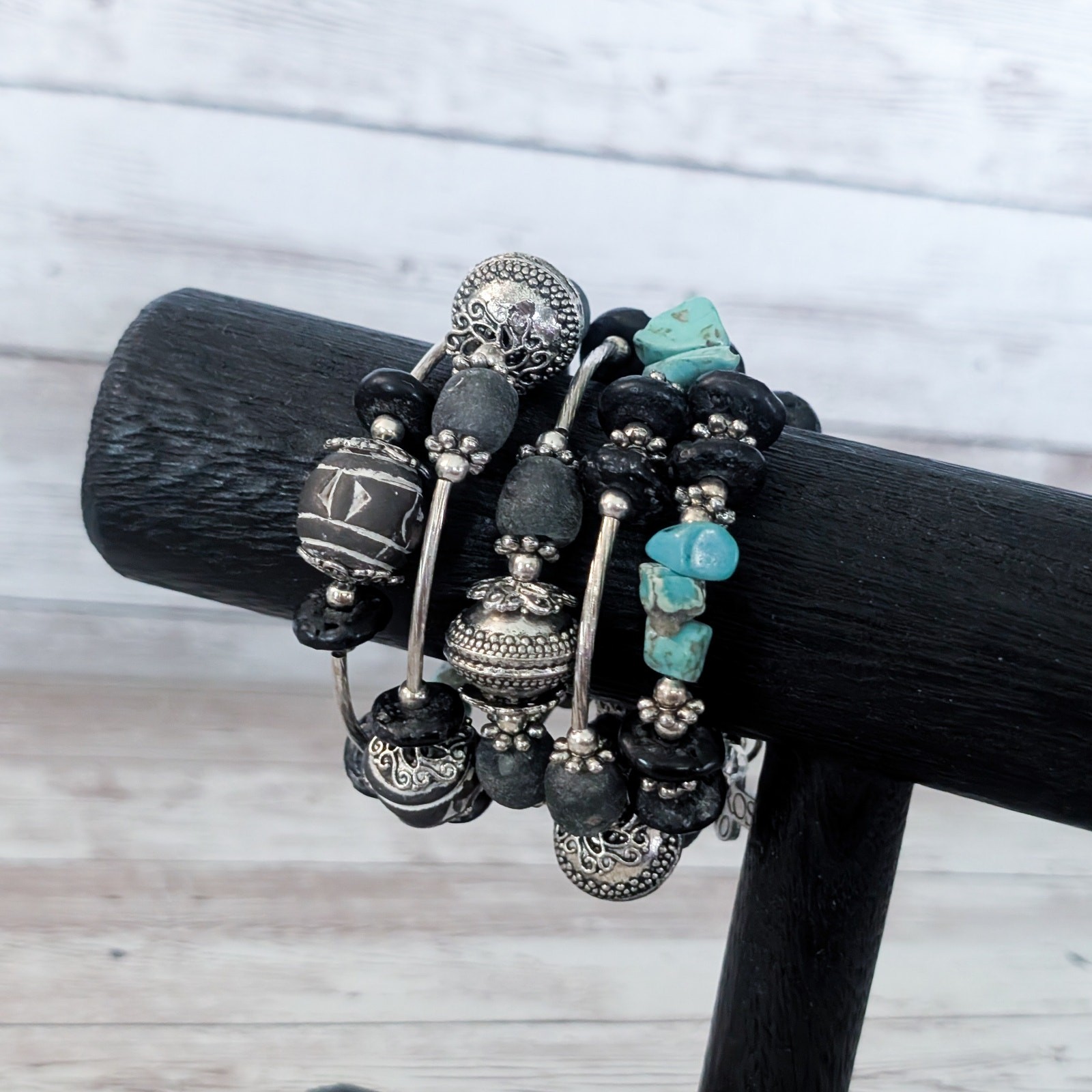 Kairos 10 Wrap Bracelet Mixed Materials