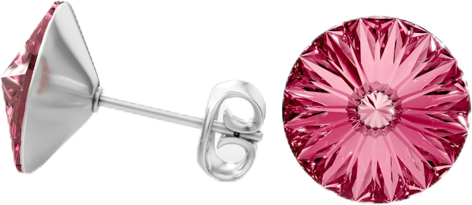 Rivoli Crystal Earrings for Women, Hypoallergenic Stainless Ear Studs | 10Mm Stu