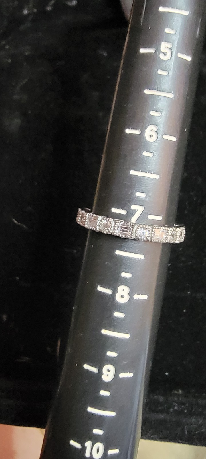 Epiphany Sterling Silver CZ Eternity Stack Ring Set Size 7 7.19g