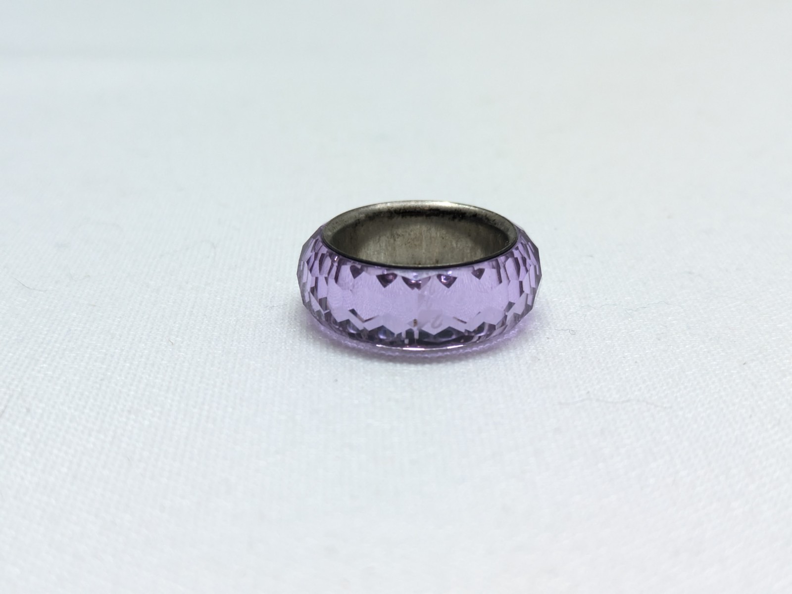 Beautiful Swarovski Nirvana Purple Ring! Size In Pictures! 💍