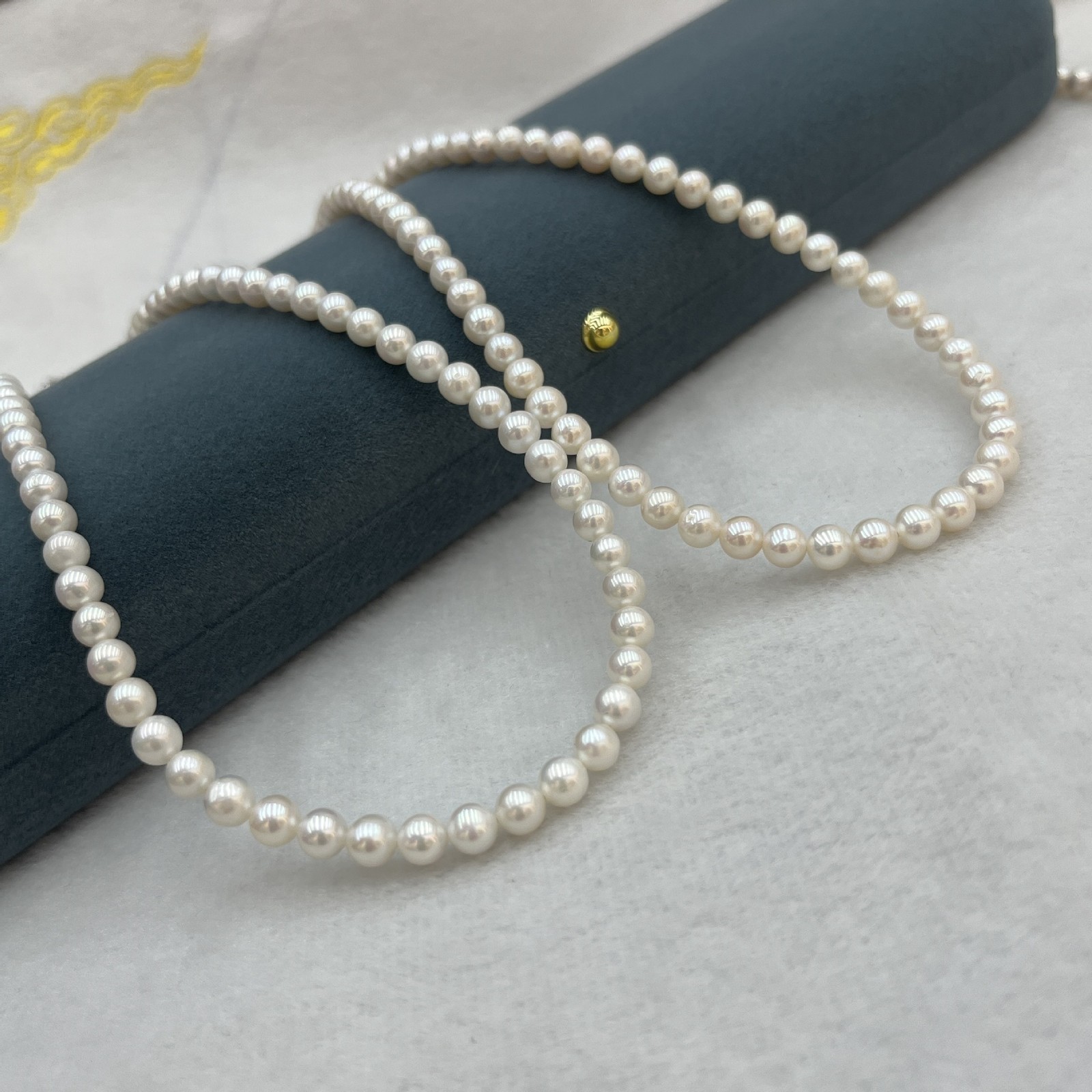 5-6mm Near Round Pearl Beaded Single Strand Choker Necklace Women Jewelry Gift