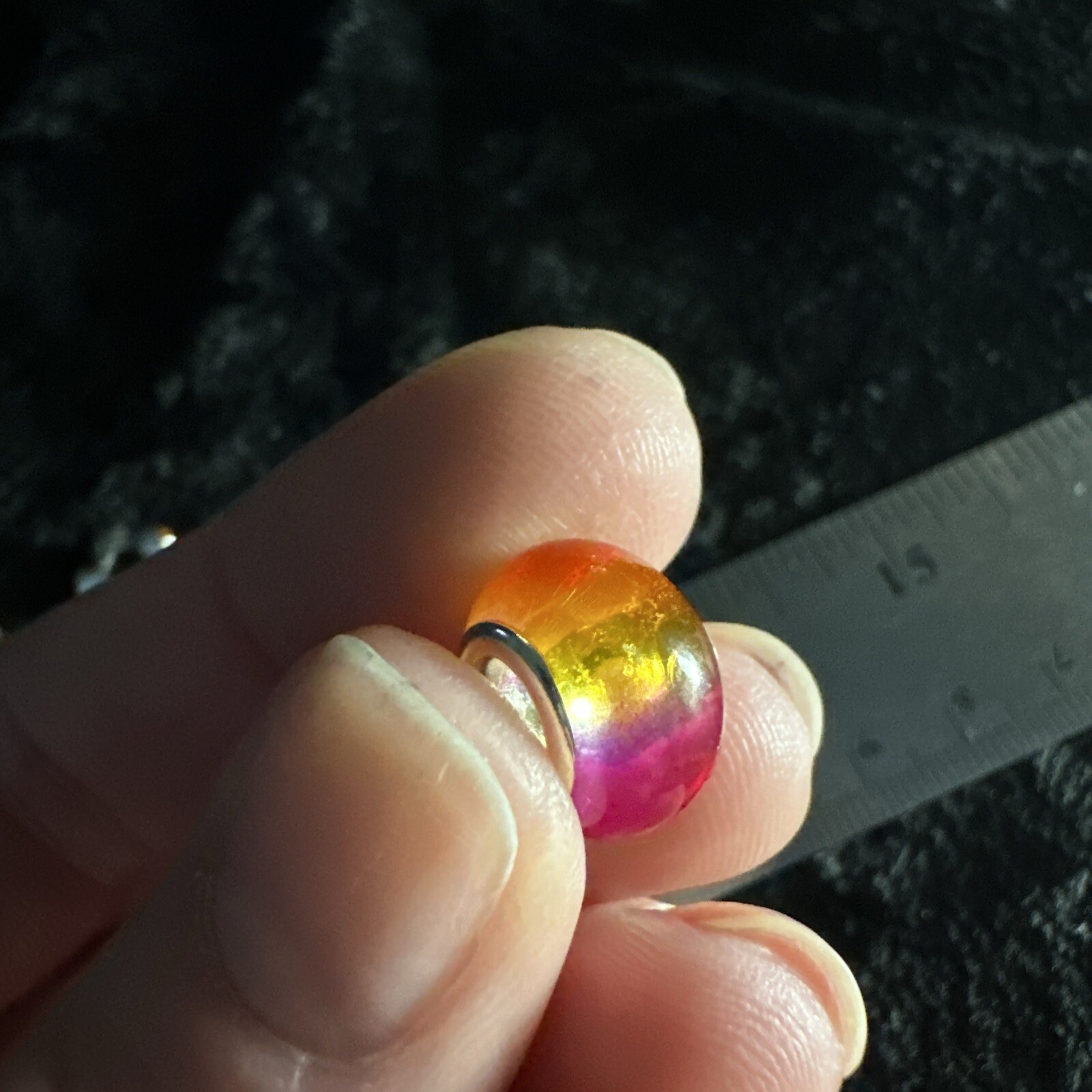 Glass And Plastic Metal Core Charms And Spacers