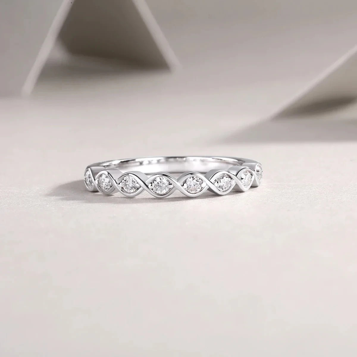 2 Carats Moissanite Ring S925 Silver VVS1 D Color GRA Cert Free Engraving Gift