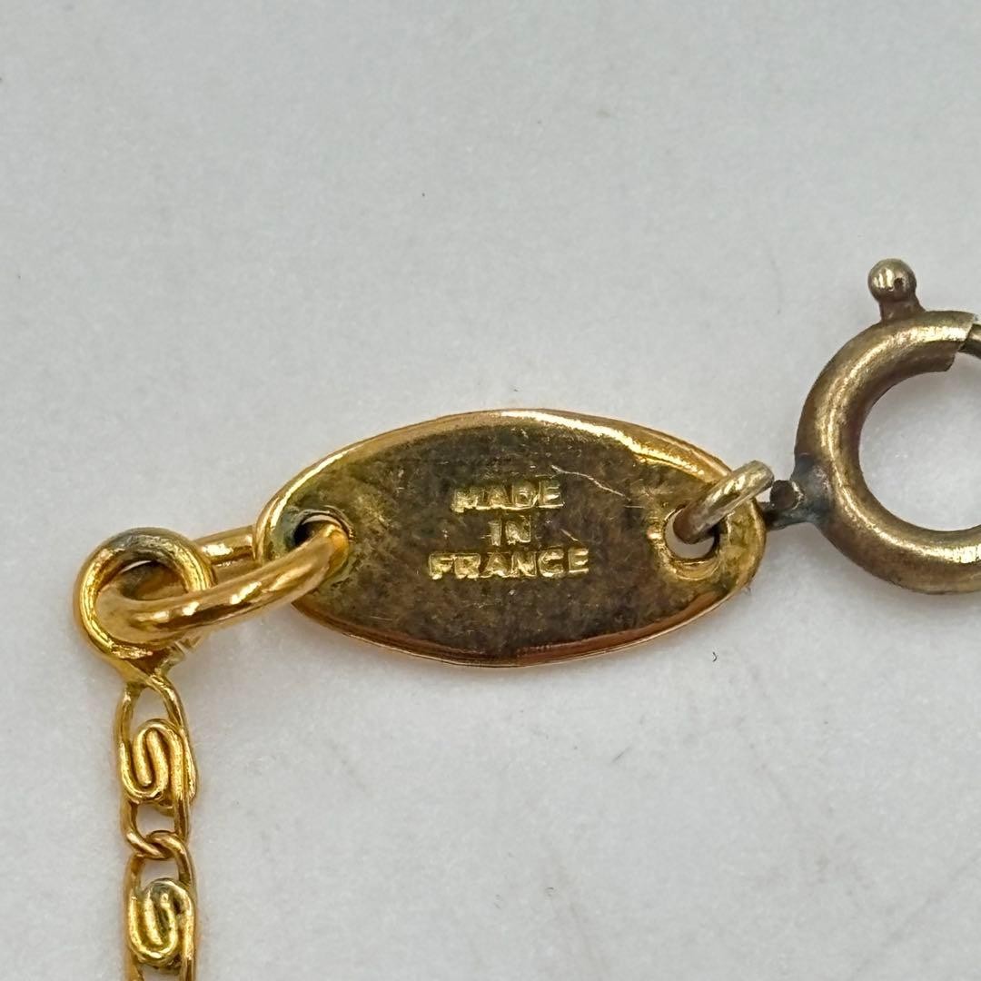 Authentic CHANEL Vintage 1982 CC Coco Mark Necklace Gold Plated With Box