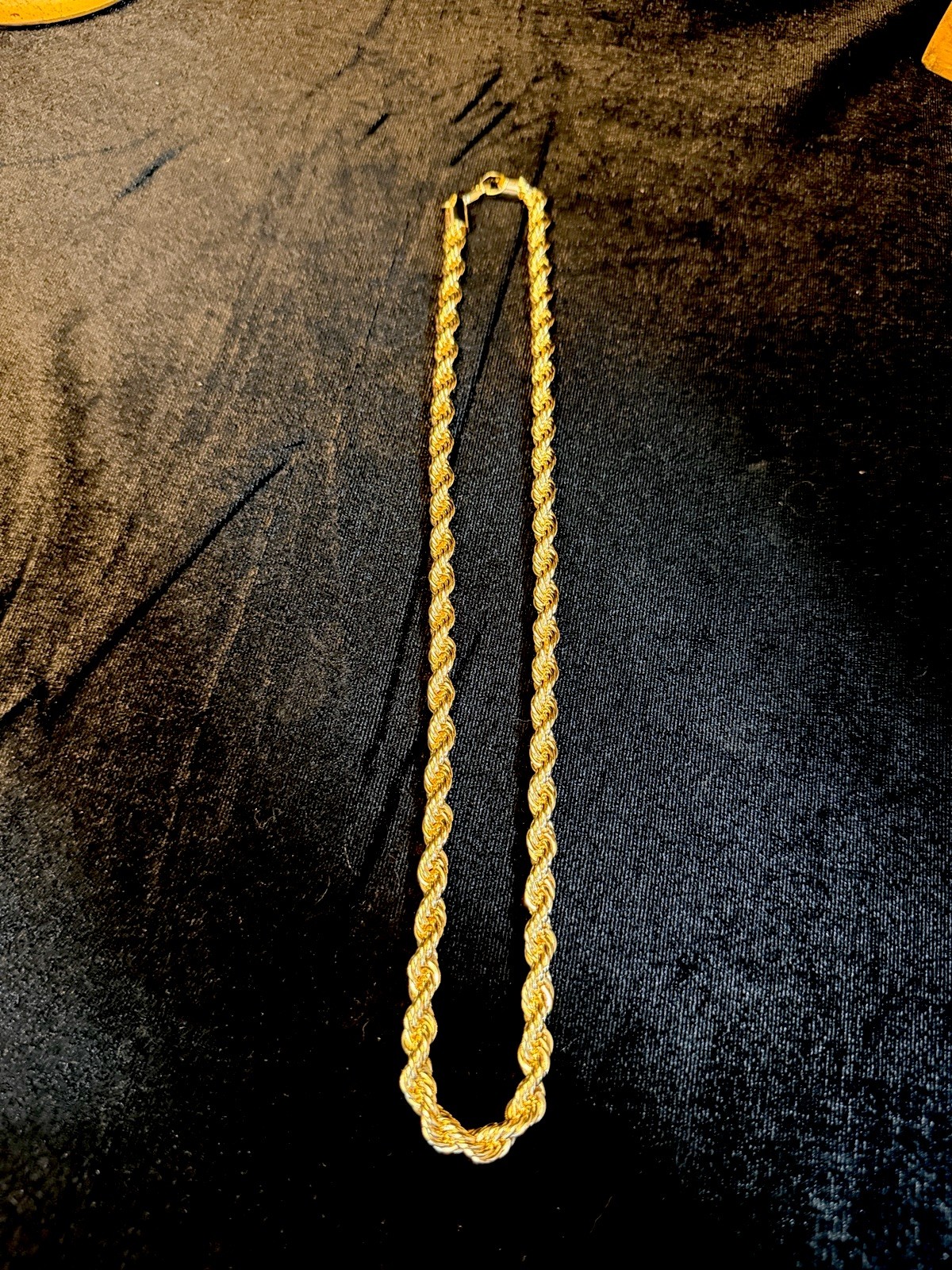 HEAVY! 14k Gold 24in 7MM Rope Chain