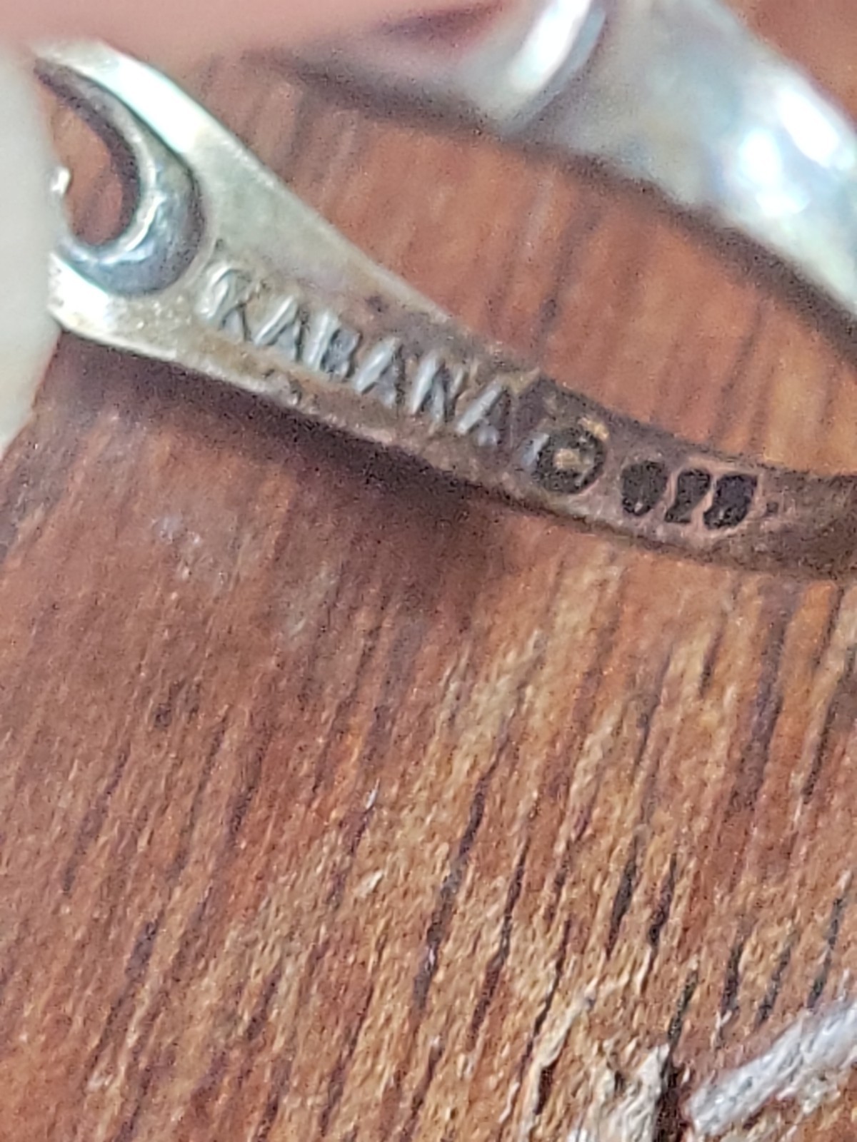 KABANA Sterling Silver & Diamonique Cubic Zirconia Solitaire Ring Size 6.5