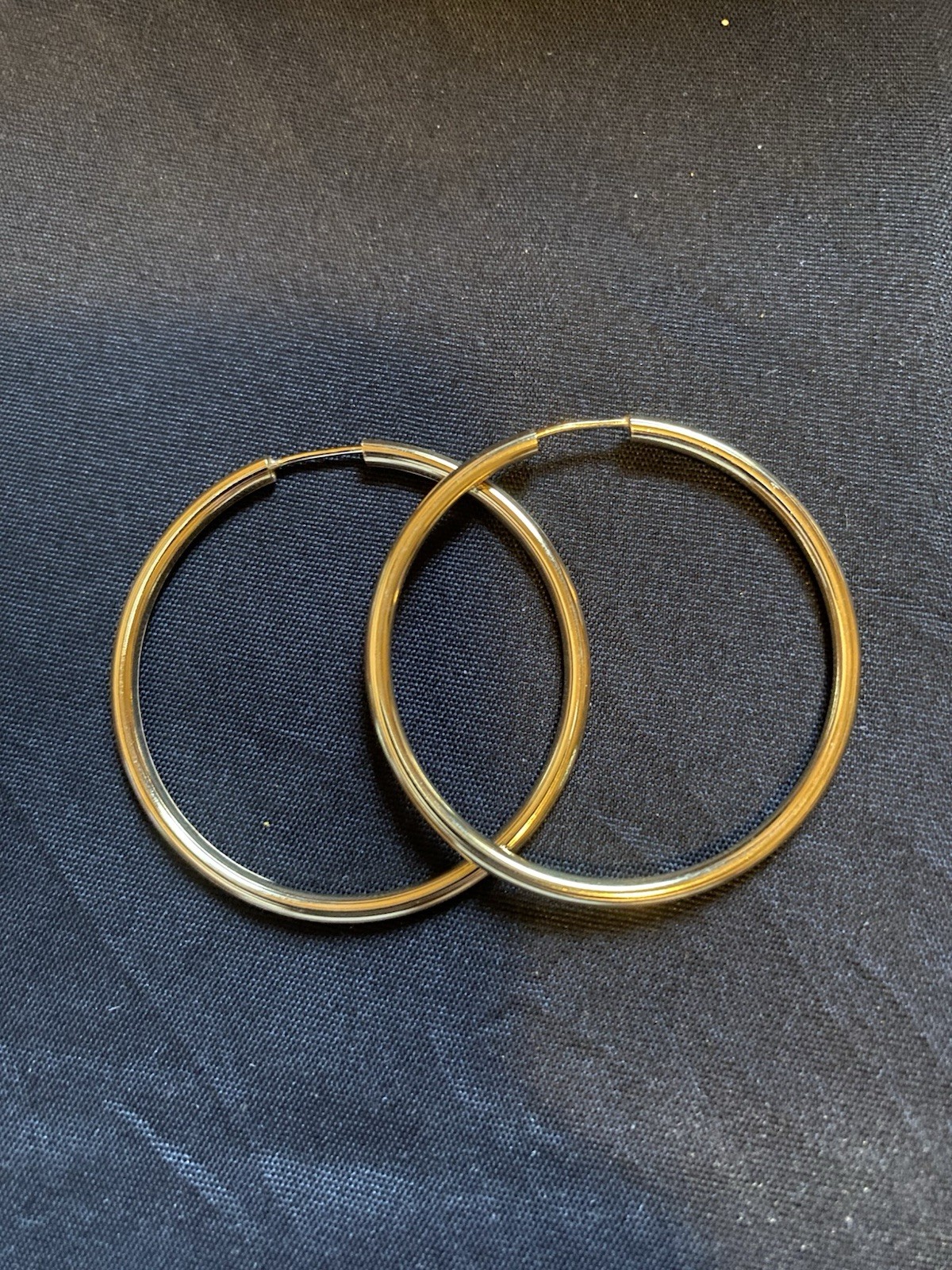 18K Gold Filled Infinity Hoop Earrings 42mm