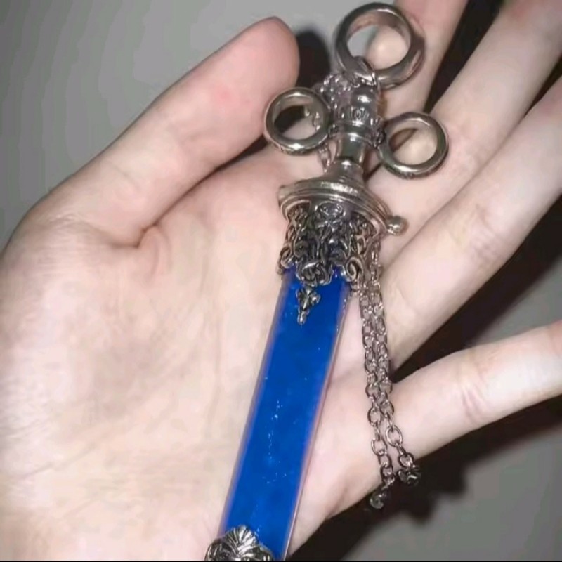 Retro Gothic Victorian Witch Potion Vial Necklace Medieval Fantasy Pendant Chain