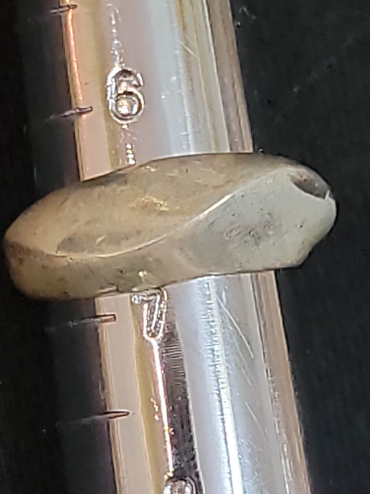 Sterling Silver 925 Free Form Contemporary Band Ring Size 6.5 5 Grams