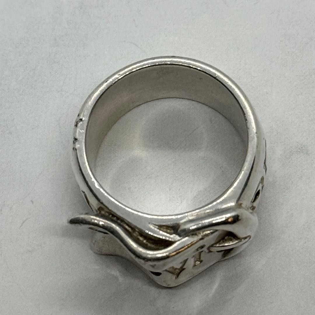 Vivienne Westwood BELT ring, rare, Early, perforated, silver, M, Made in Italy