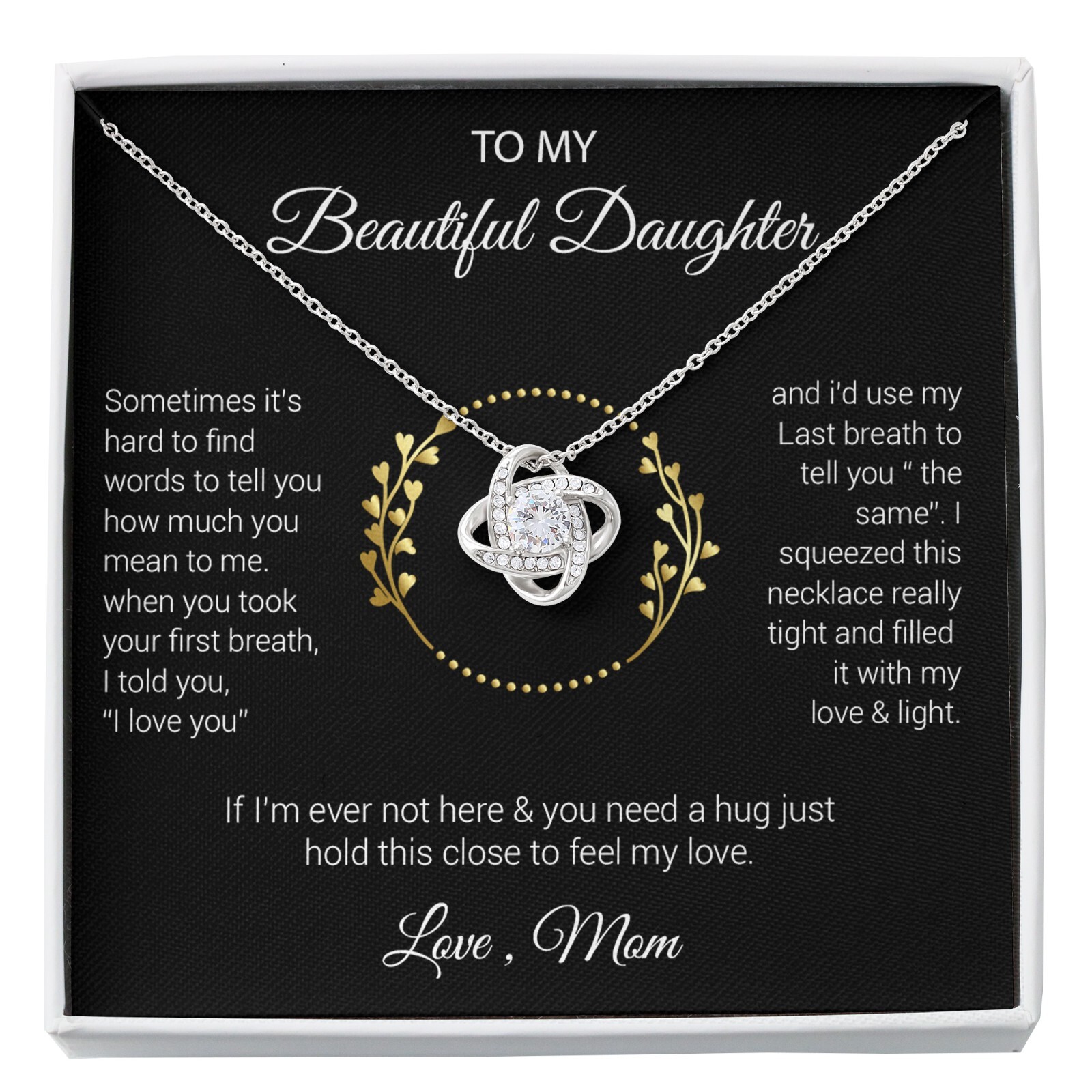 To My Beautiful Daughter Gift For Daughter From Mom, Daughters Birthday