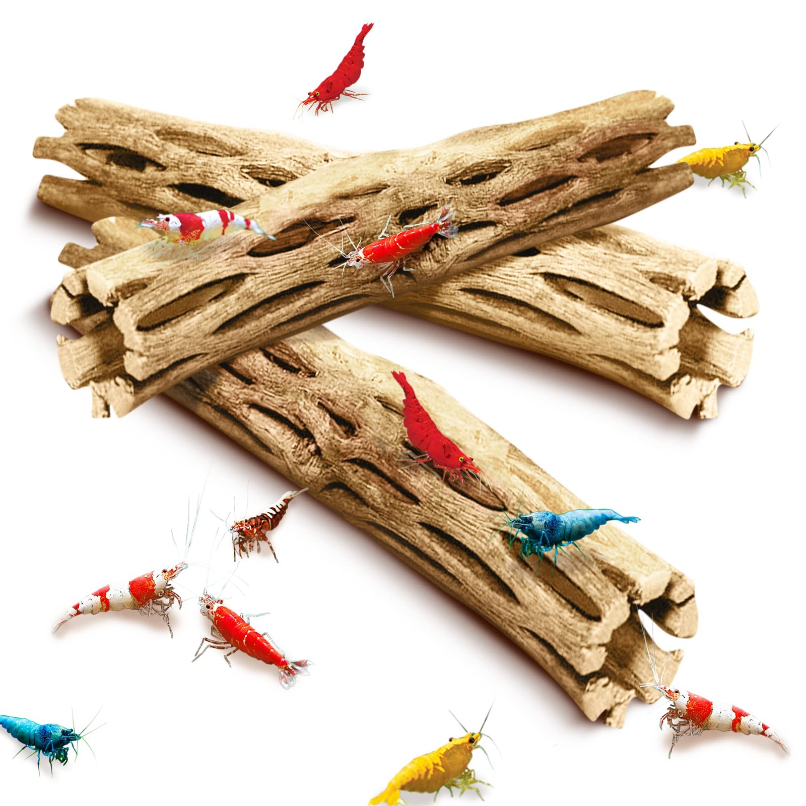 SunGrow Cholla Wood, 6” Climbing Logs, Chew Toy, Aquarium Fish, 6 inches