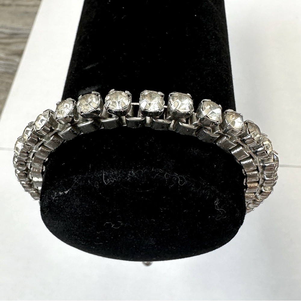 Ann Taylor Silver Crystal Bracelet