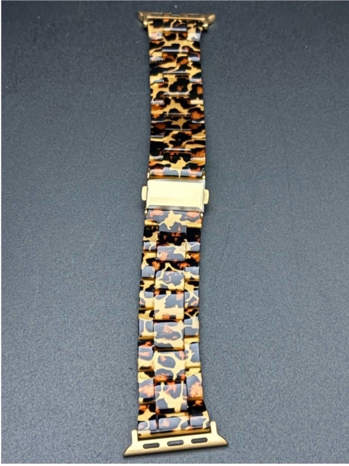 Plunder Leopard Print Apple Watch Band Gold Hardware br 38/40/41mm
