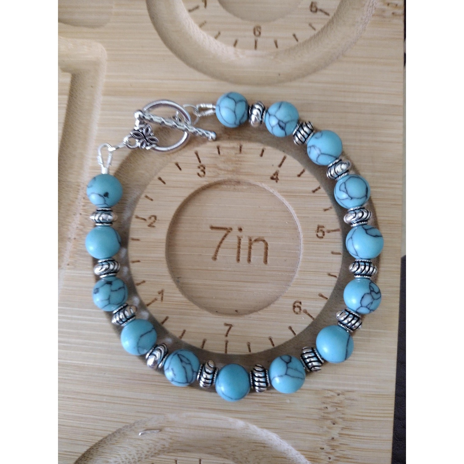 Silver copper wire bracelet