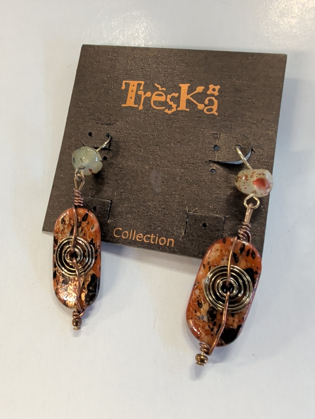 NWT Treska Beaded Dangle Pierced Earrings 2.5″ – P16