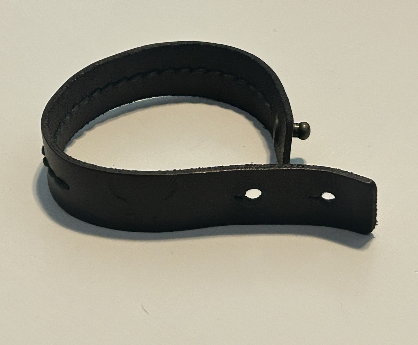 American Bench Craft Leather Bracelet American Eagle Adjustable Stud Closure