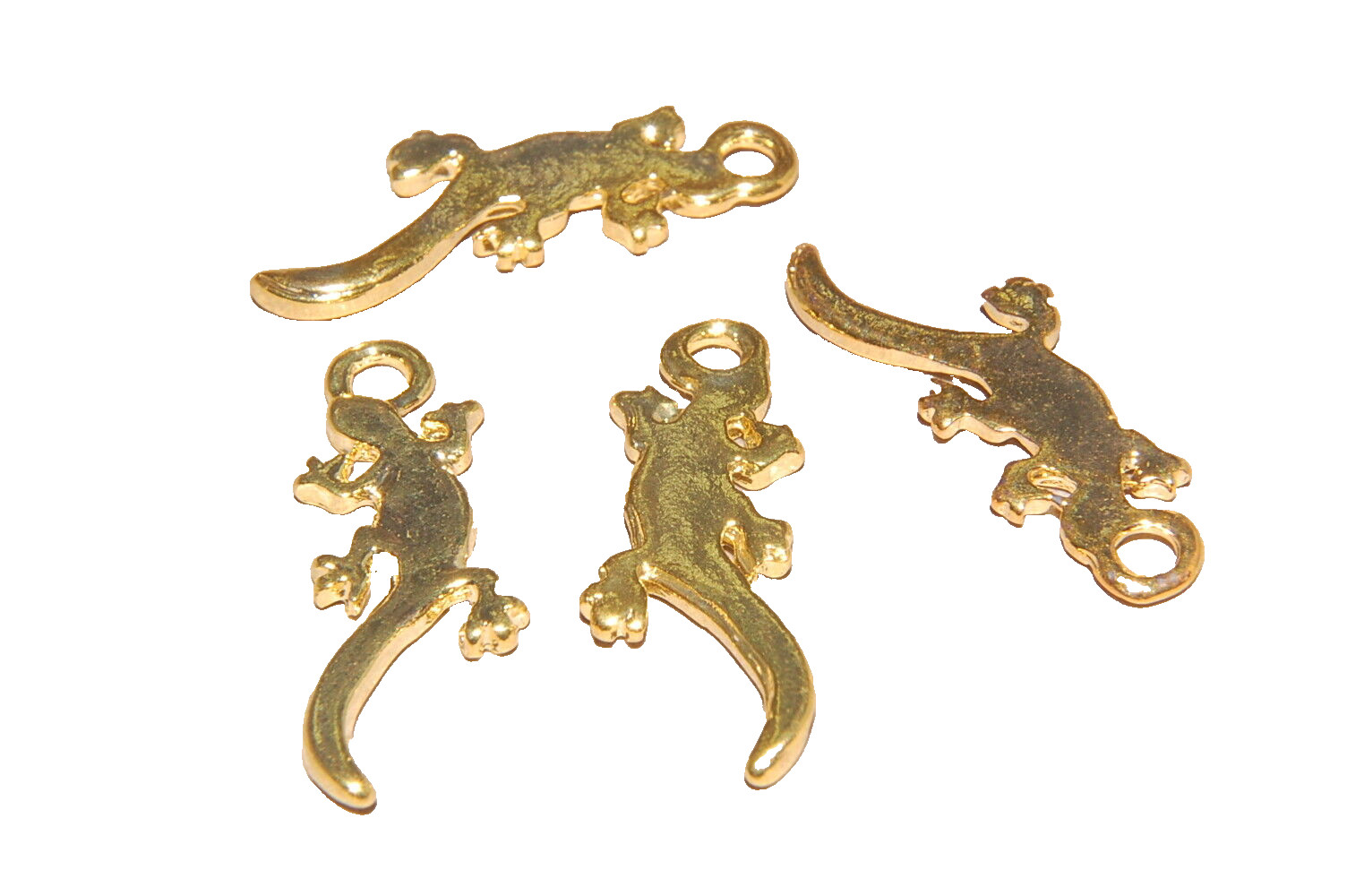 Lizard Salamander Newt Charm Gold Tone J1338