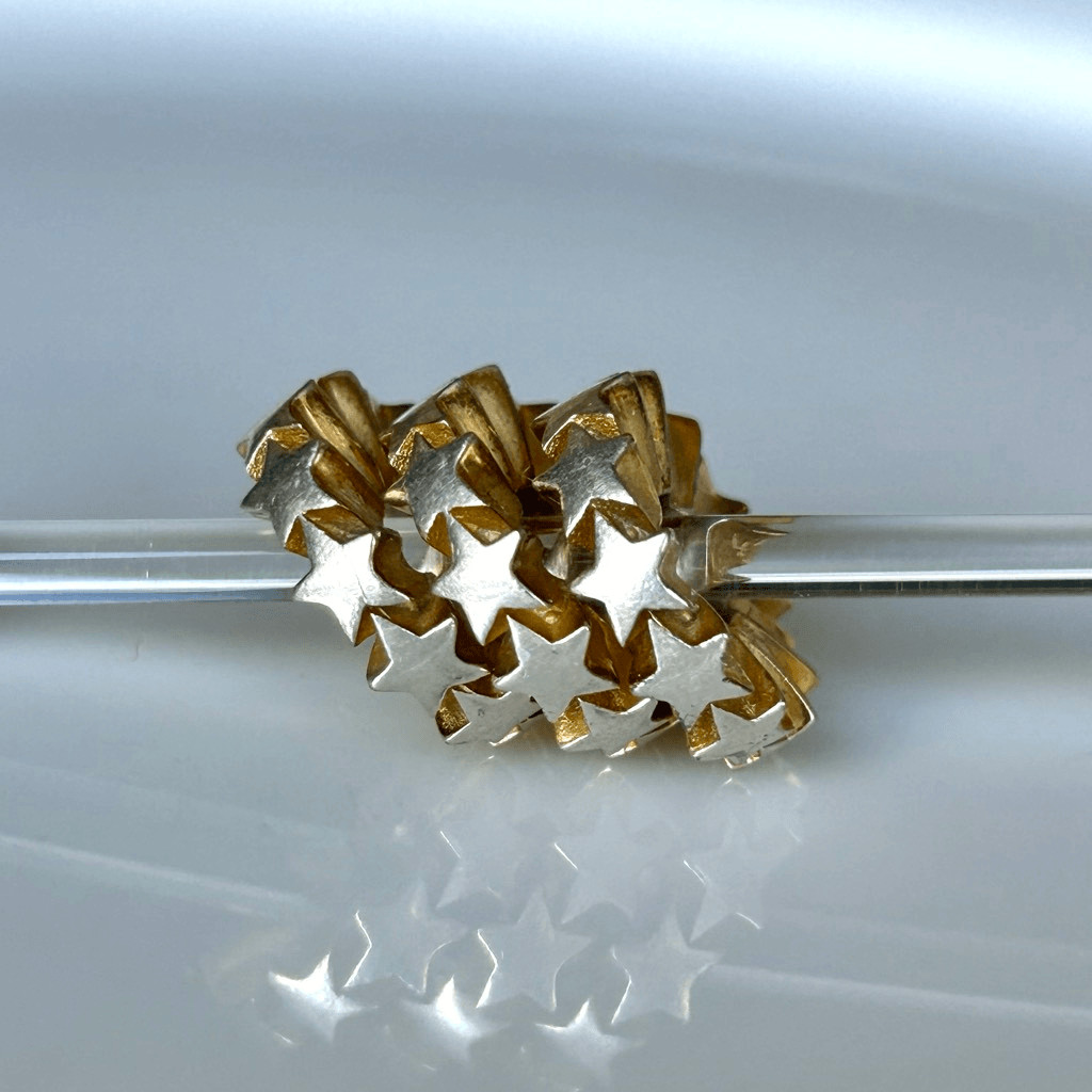 ELFBEADS Hearts Gold Plated Spacer Bead $$@each Preloved, Limited Edition