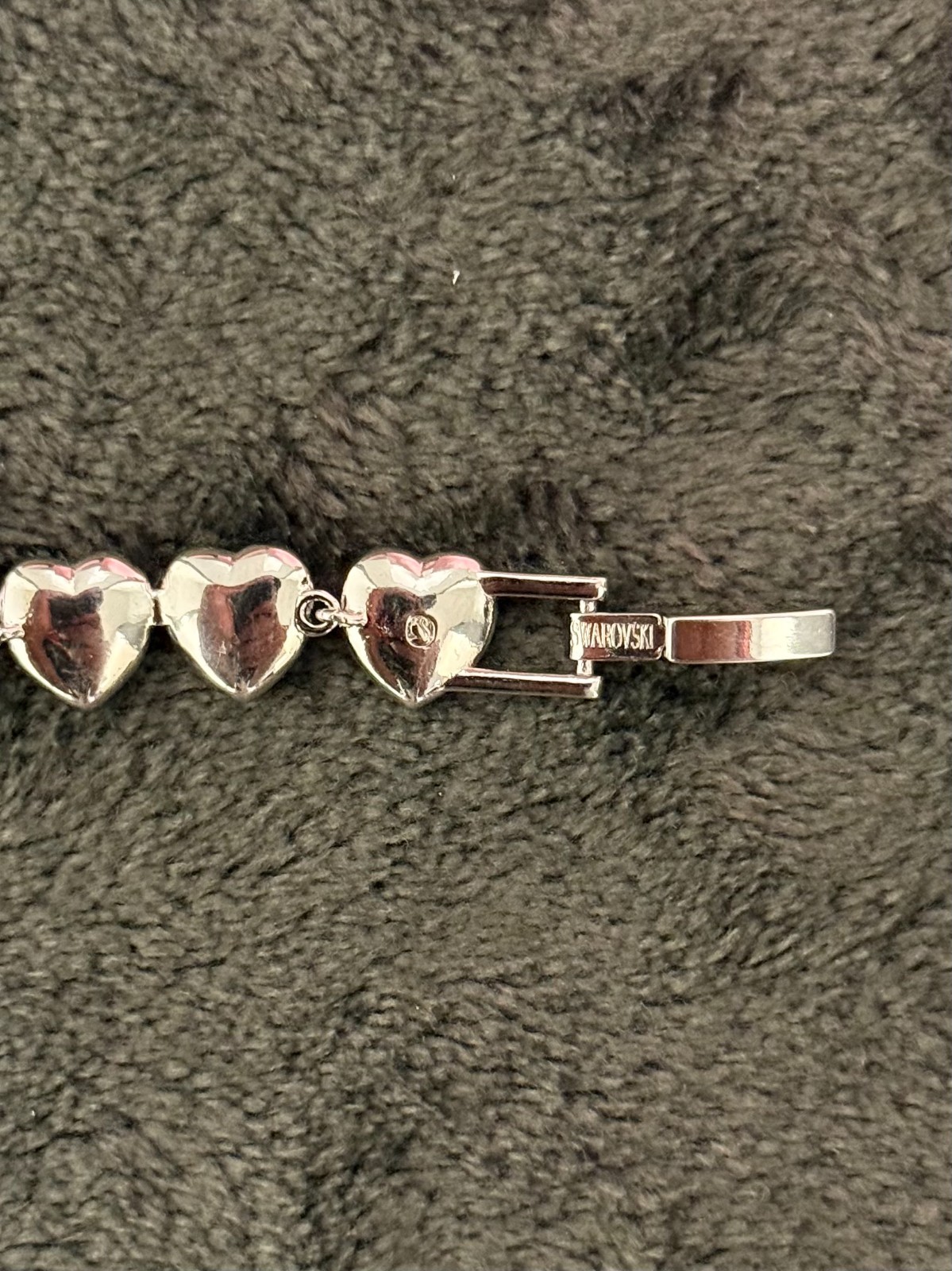 Swarovski x Ariana Grande Silver Crystal Heart Bracelet – Packaging Included