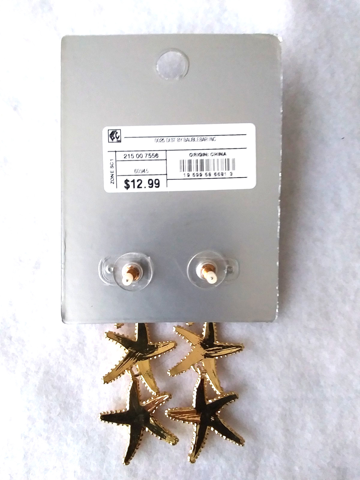Sugarfix BaubleBar Earrings Star Fish & Sea Horse Dangle Stud Back – Nickle Free