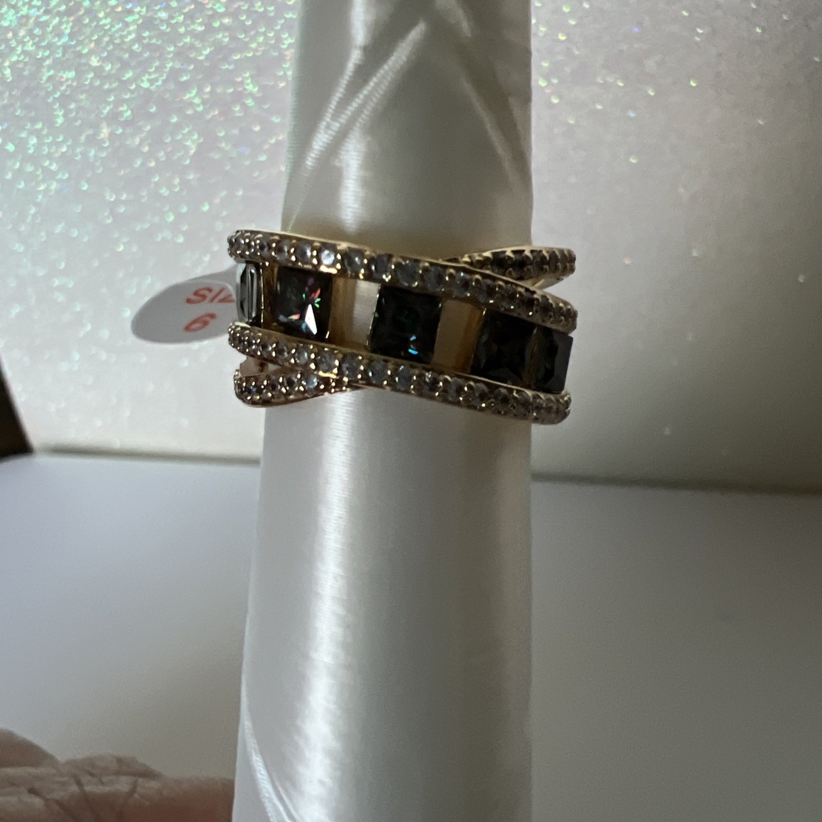 Bomb Party June birthday 2026 ring sz 6”The Serena Ring” LC Alexandrite Gold
