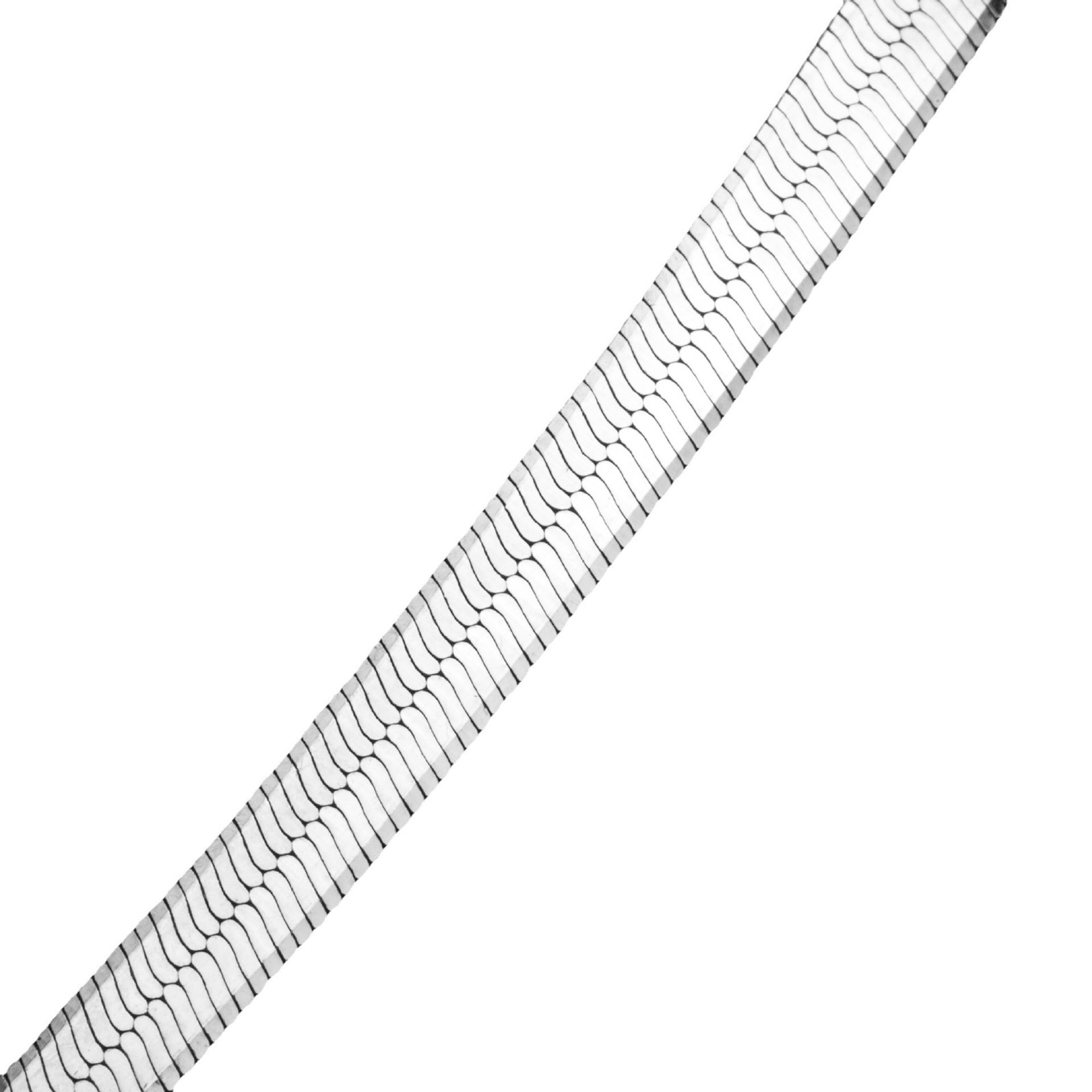 Flat Snake Chain Necklace Silver Titanium Thin Minimalist unisex Layering Choker