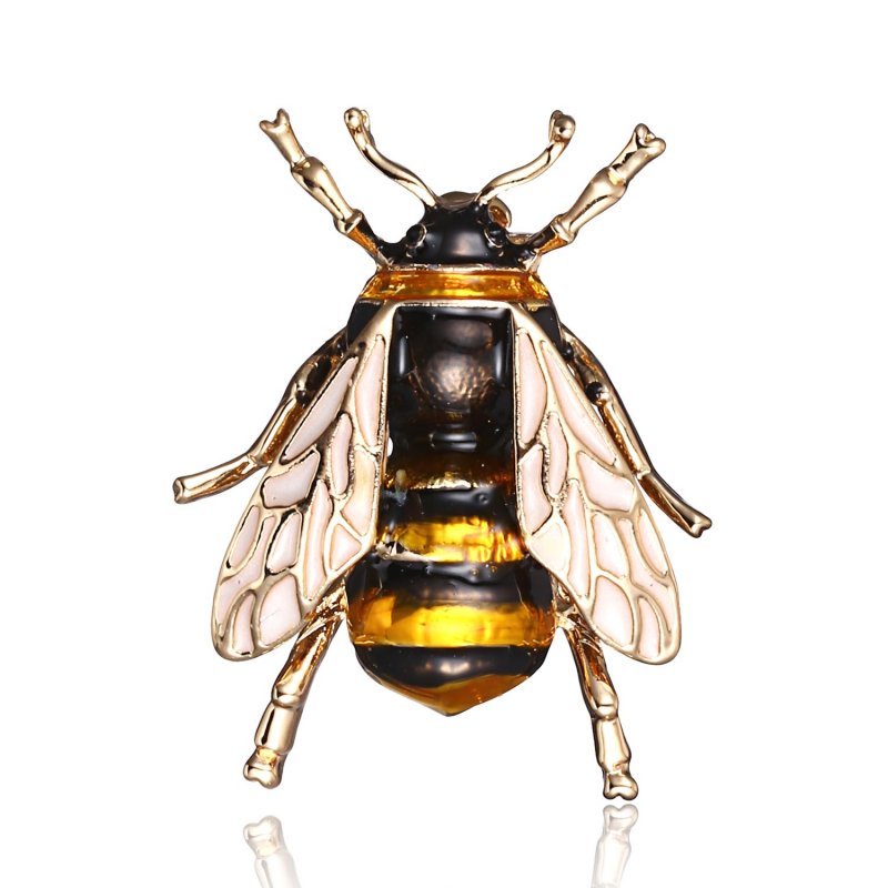 Fashion Cute Crystal Animal Bee Brooch Pin Wedding Bridal Badge Costume Jewelry