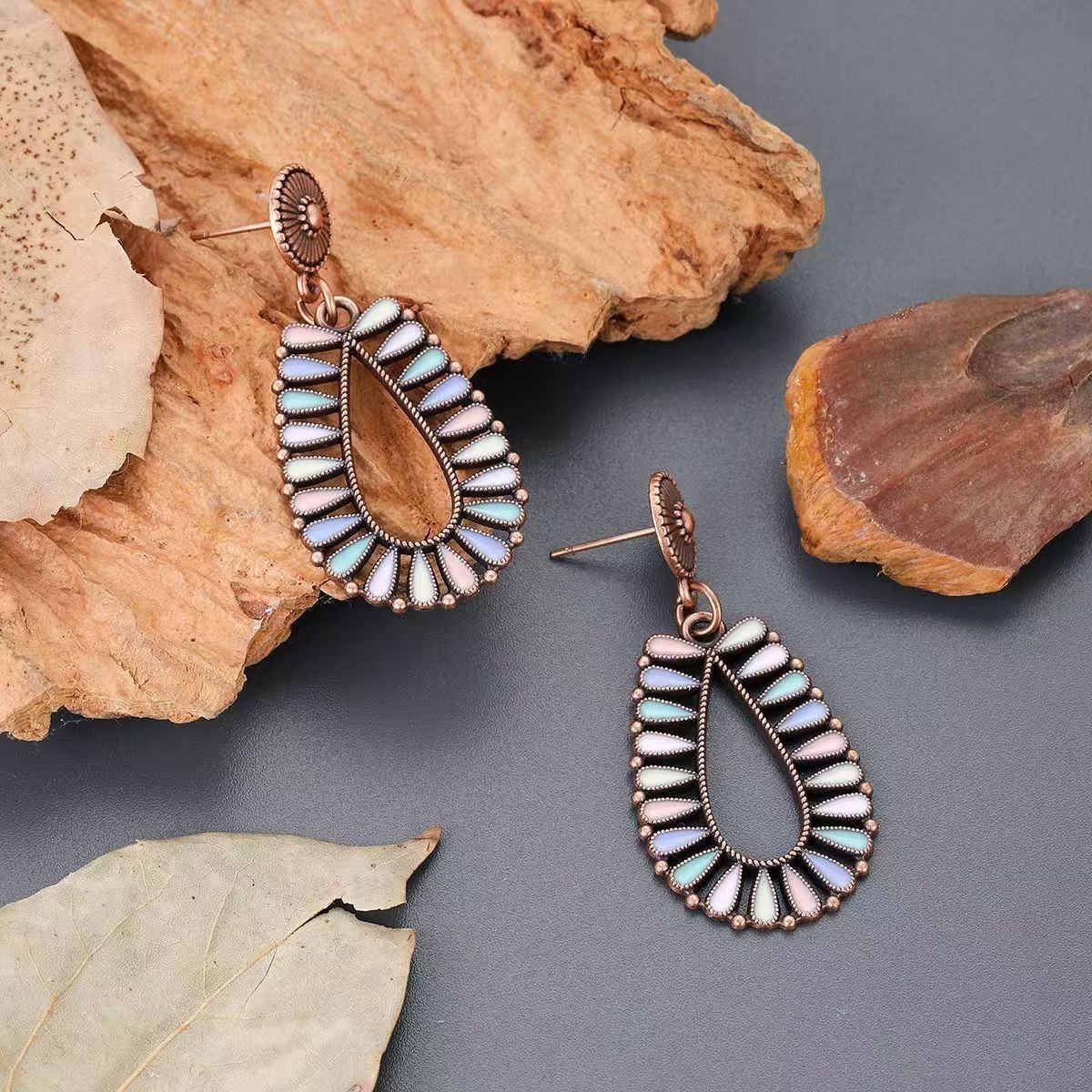 Charming Chinese earrings, super fairy and Western style, niche design, earrings
