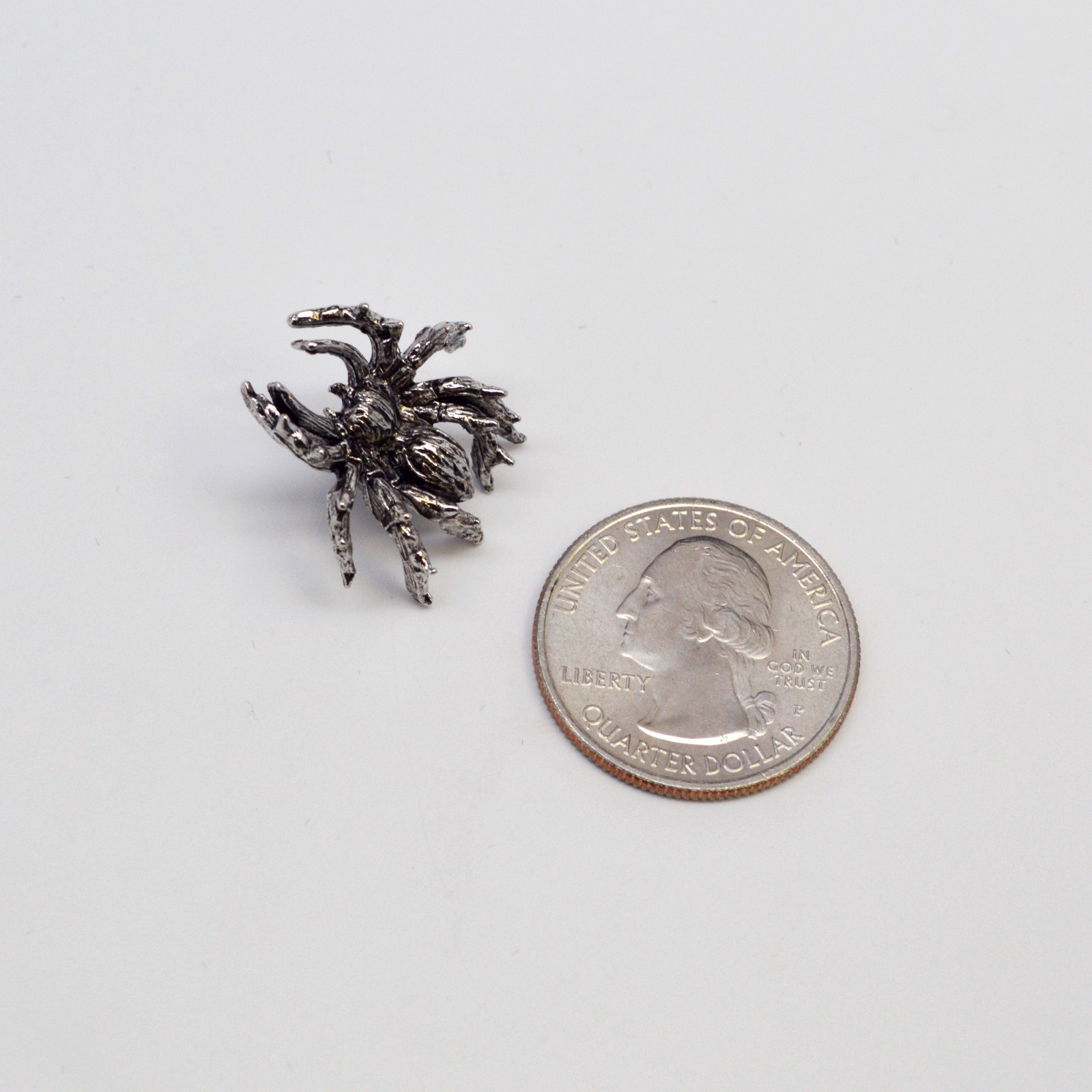 Gothic Spider Silver Pewter Tie Tack or Jacket/Hat Pin PIN-14
