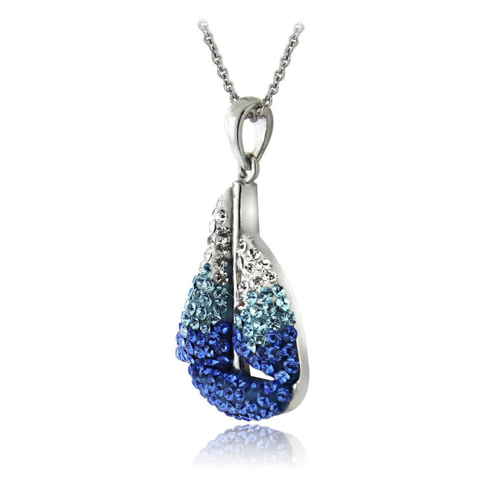 Crystal Sailboat Neckalce with European Crystals