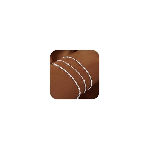Dainty Silver Bracelets for Women Trendy 925 Sterling Silver Jewelry Set for …