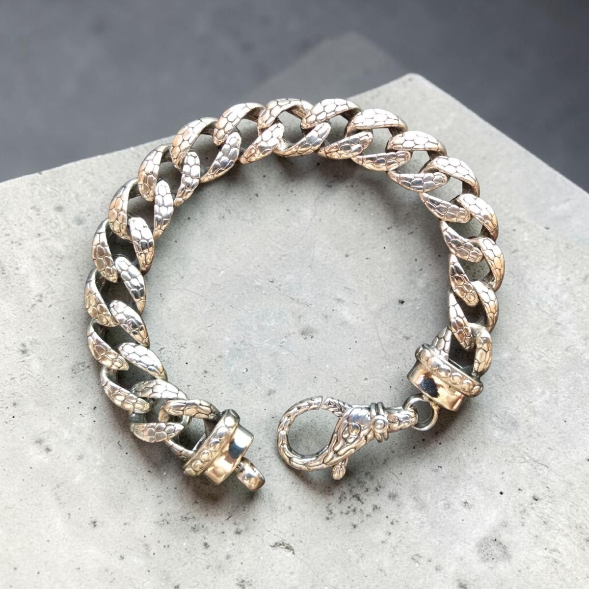 925 Silver Bracelet SV925 approximately 21cm 42g