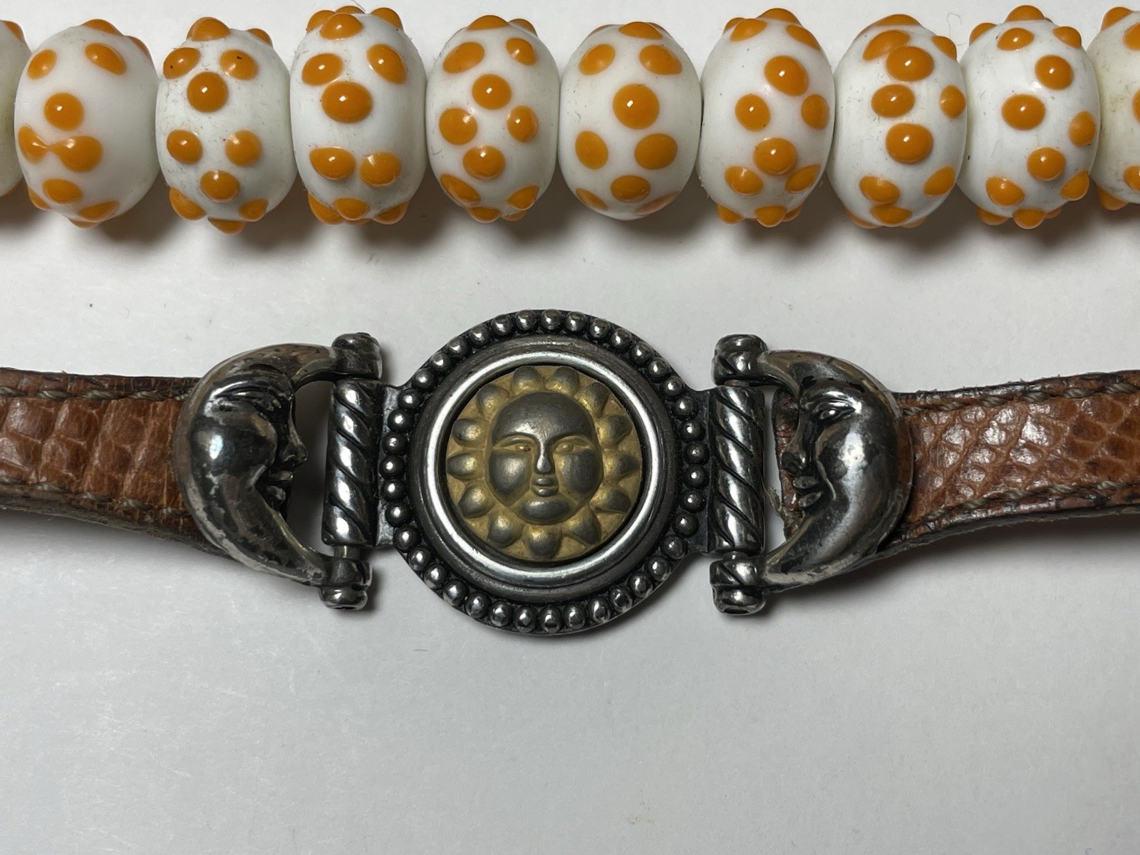 Mixed Bracelet Lot Jewelry – Leather, Ceramic Beads, Braided Rope Set of 6