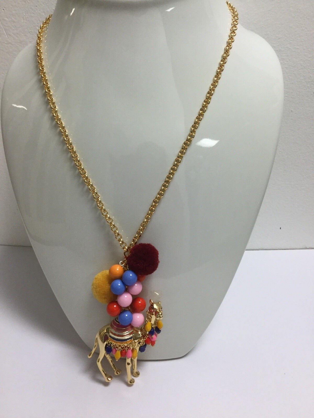 kate spade new york Spice Thing Camel Long Pendant Necklace w/ KS Dust Bag New