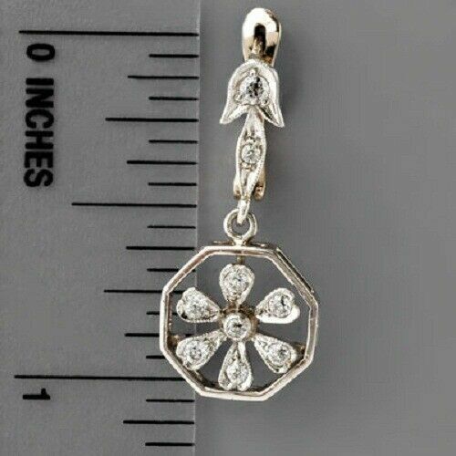 Simulated 0.35CT White Round Cut Sapphire Floral Beautiful Earring In 935 Silver