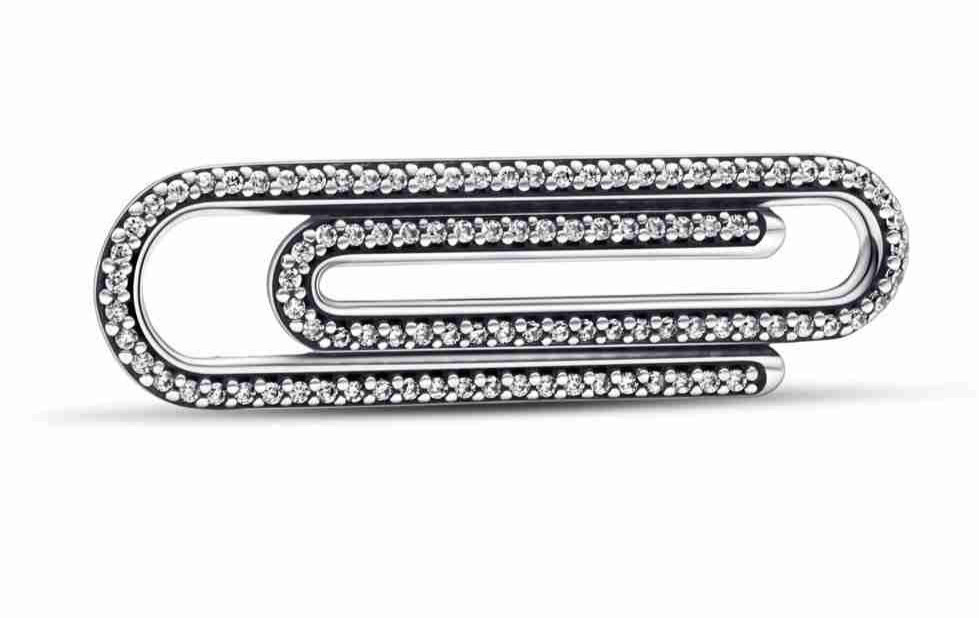 Pandora ME Pave Paperclip Styling Link 792297C01
