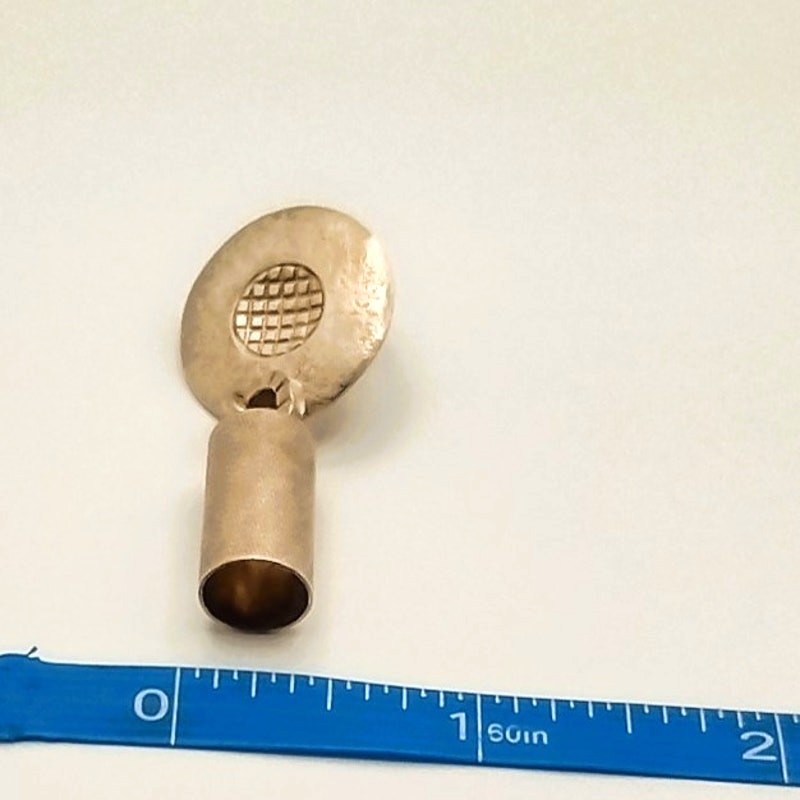 Vintage 90s Handmade Handcrafted Hammered Barrel Cylinder Earrings